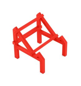WEBSTER MODS WMICSR  ICHARGER POWER SUPPLY & CHARGER STAND (RED) (FITS: DX6, DX8, 308, 406, 358, 456)