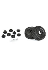 PROLINE RACING PRO1026210 AZTEK SC 2.2"/3.0" M2 (MEDIUM) TIRES MOUNTED ON RAID BLACK 6X30 REMOVABLE HEX (12MM & 14MM) SC WHEELS FOR SLASH® 2WD, SLASH® 4X4, PROTRAC™ & SENTON™ 4X4 FRONT OR REAR