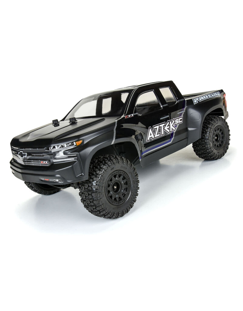 PROLINE RACING PRO1026210 AZTEK SC 2.2"/3.0" M2 (MEDIUM) TIRES MOUNTED ON RAID BLACK 6X30 REMOVABLE HEX (12MM & 14MM) SC WHEELS FOR SLASH® 2WD, SLASH® 4X4, PROTRAC™ & SENTON™ 4X4 FRONT OR REAR
