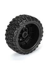 PROLINE RACING PRO1026210 AZTEK SC 2.2"/3.0" M2 (MEDIUM) TIRES MOUNTED ON RAID BLACK 6X30 REMOVABLE HEX (12MM & 14MM) SC WHEELS FOR SLASH® 2WD, SLASH® 4X4, PROTRAC™ & SENTON™ 4X4 FRONT OR REAR
