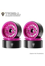 TREAL TRLX004DV9AG3   TYPE V 1.9" V-SPOKE BEADLOCK WHEELS (PINK) (4)