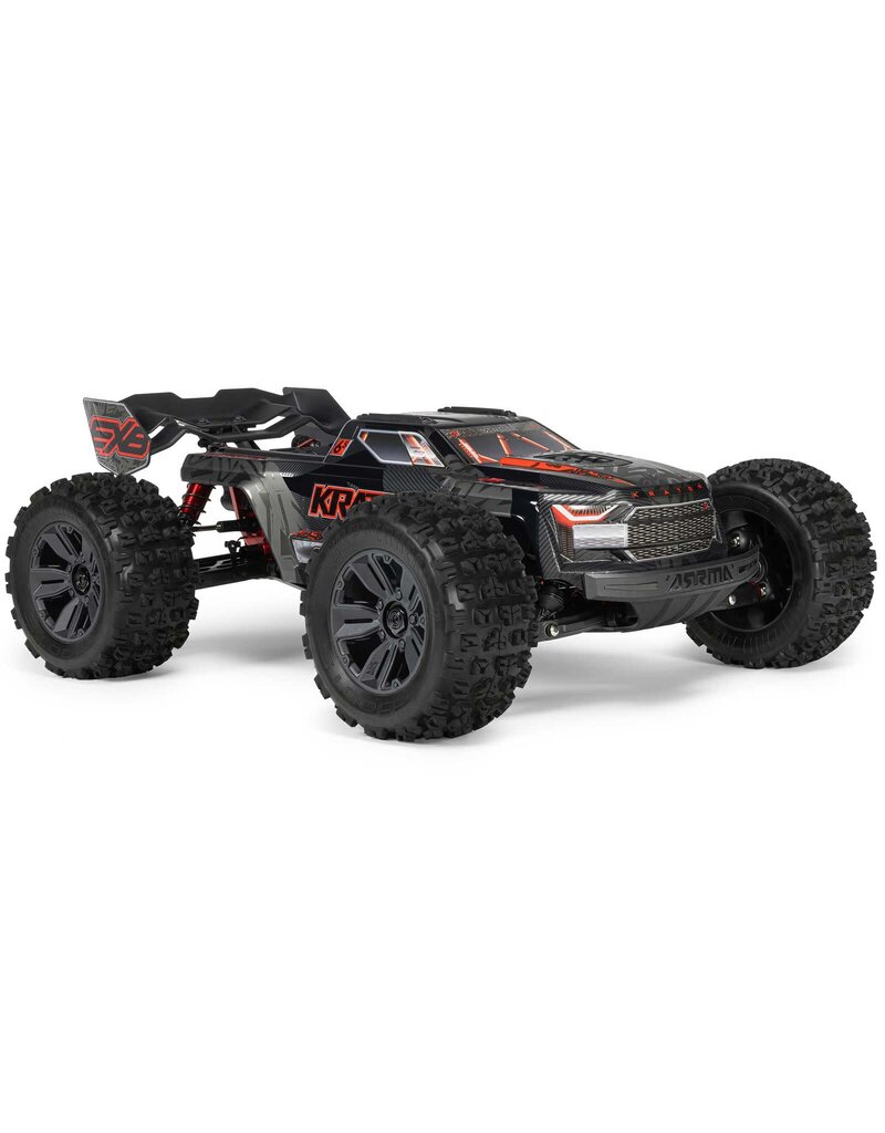 ARRMA ARA8708V6T1 1/8 KRATON 4X4 6S EXB BLX BRUSHLESS V6 SPEED TRUCK RTR, BLACK