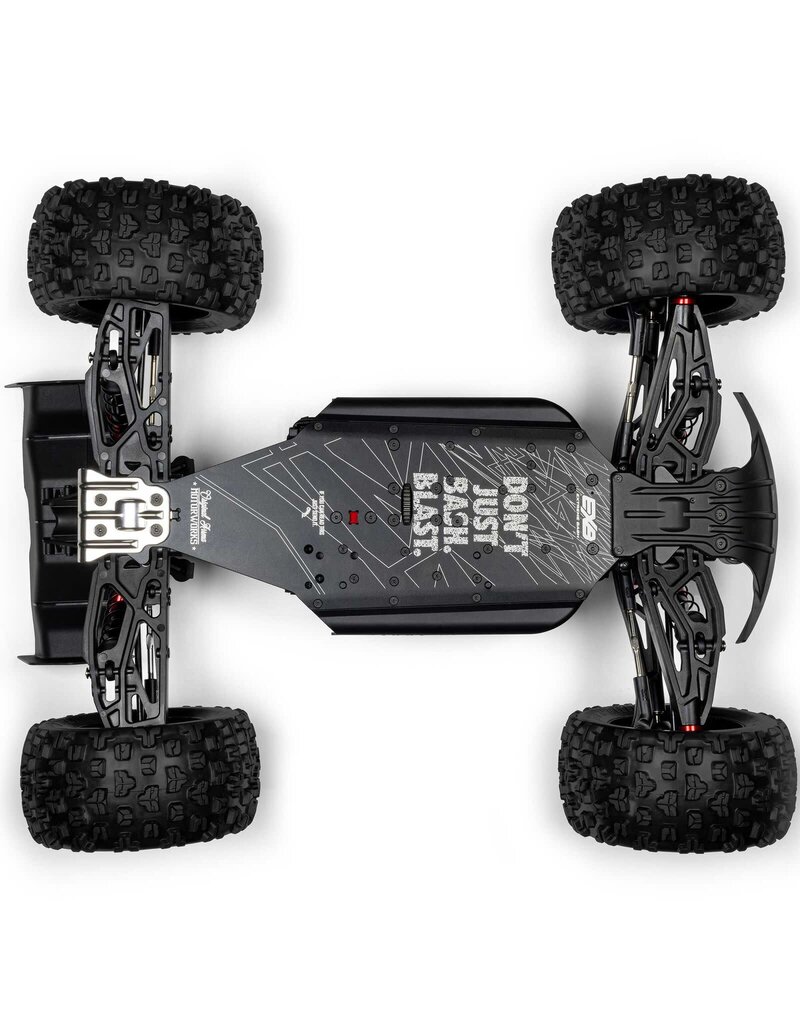 ARRMA ARA8708V6T1 1/8 KRATON 4X4 6S EXB BLX BRUSHLESS V6 SPEED TRUCK RTR, BLACK