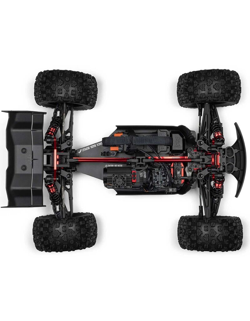 ARRMA ARA8708V6T1 1/8 KRATON 4X4 6S EXB BLX BRUSHLESS V6 SPEED TRUCK RTR, BLACK