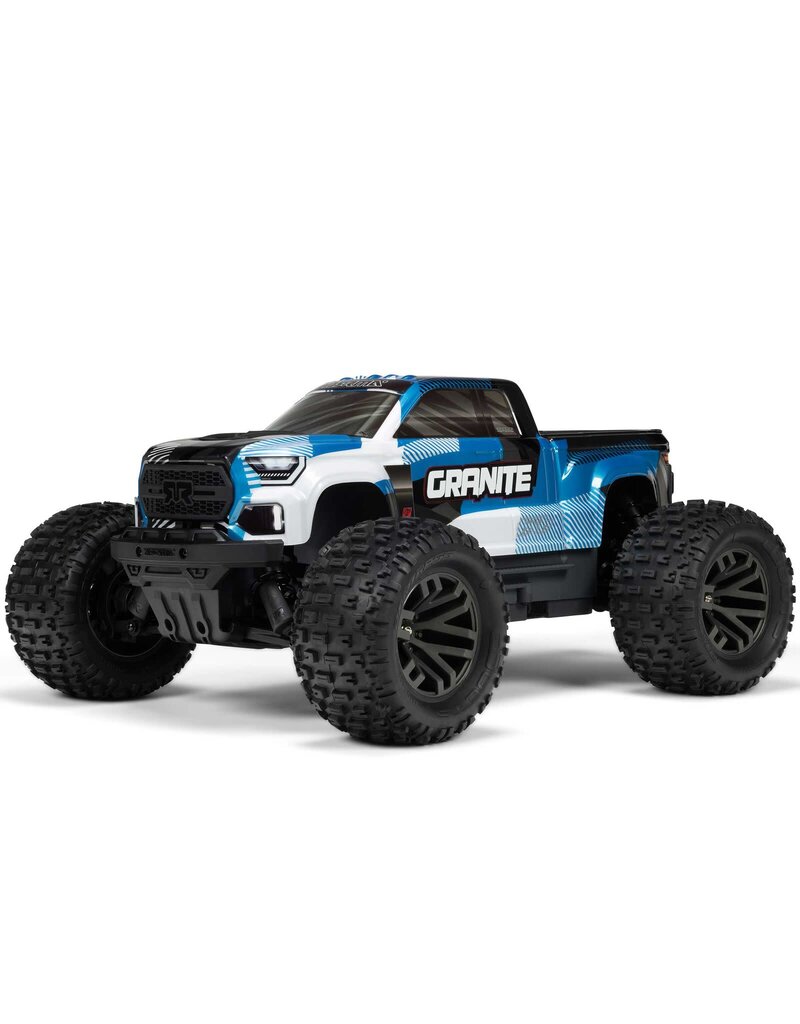 ARRMA ARA4302V4T1 1/10 GRANITE 4X4 223S BLX BRUSHLESS MONSTER TRUCK RTR WITH DSC: BLUE