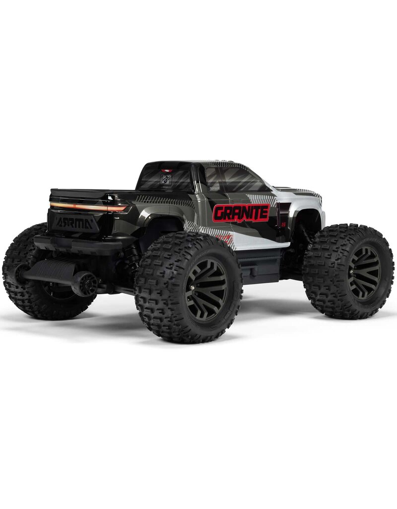 ARRMA ARA4302V4T3 1/10 GRANITE 4X4 223S BLX BRUSHLESS MONSTER TRUCK RTR WITH DSC: GUN METAL