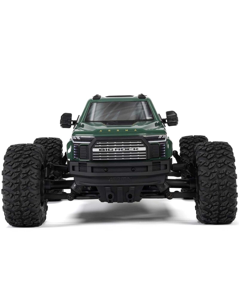ARRMA ARA4312V4T2 1/10 BIG ROCK 4X4 223S BLX BRUSHLESS STREET TRUCK RTR WITH DSC: GREEN