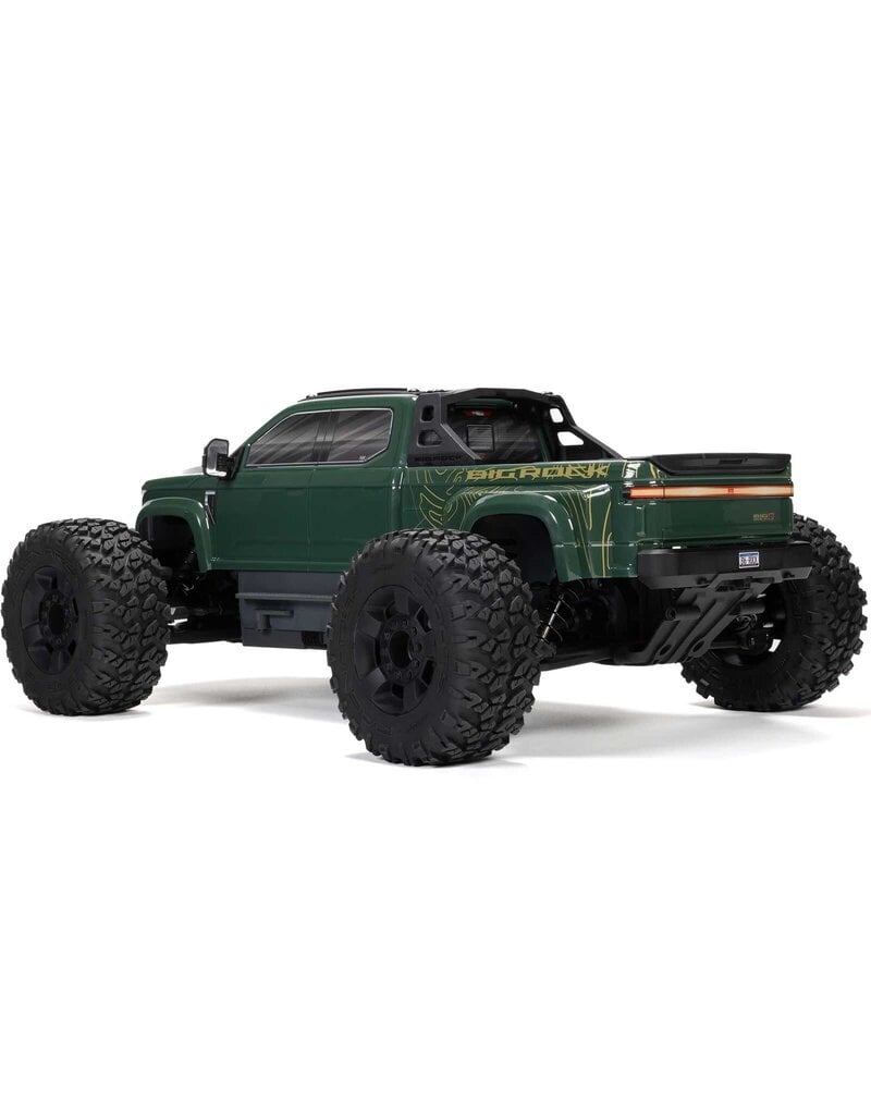 ARRMA ARA4312V4T2 1/10 BIG ROCK 4X4 223S BLX BRUSHLESS STREET TRUCK RTR WITH DSC: GREEN