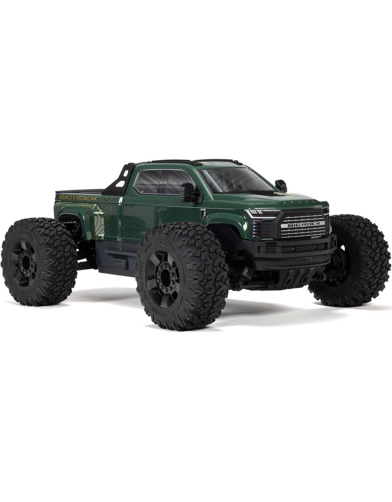 ARRMA ARA4312V4T2 1/10 BIG ROCK 4X4 223S BLX BRUSHLESS STREET TRUCK RTR WITH DSC: GREEN