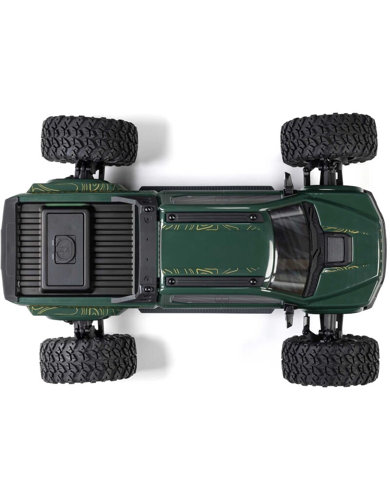 ARRMA ARA4312V4T2 1/10 BIG ROCK 4X4 223S BLX BRUSHLESS STREET TRUCK RTR WITH DSC: GREEN