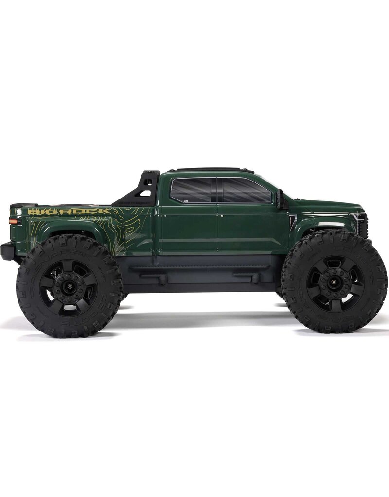 ARRMA ARA4312V4T2 1/10 BIG ROCK 4X4 223S BLX BRUSHLESS STREET TRUCK RTR WITH DSC: GREEN