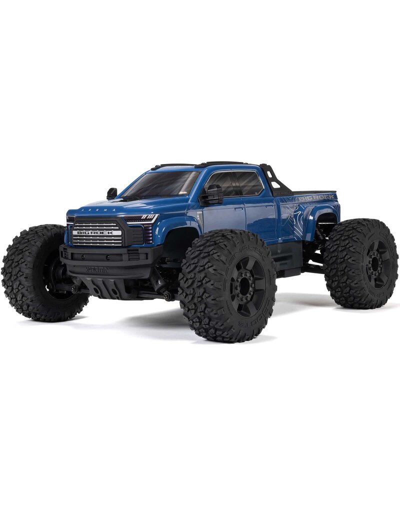 ARRMA ARA4312V4T3 1/10 BIG ROCK 4X4 223S BLX BRUSHLESS STREET TRUCK RTR WITH DSC: BLUE