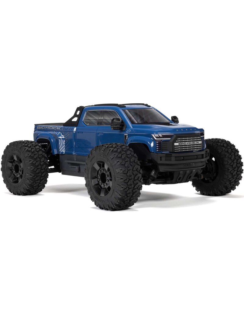 ARRMA ARA4312V4T3 1/10 BIG ROCK 4X4 223S BLX BRUSHLESS STREET TRUCK RTR WITH DSC: BLUE