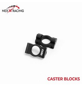 NEXX RACING NX-462-B ALUMINUM CASTER BLOCK MICRO-B: BLACK