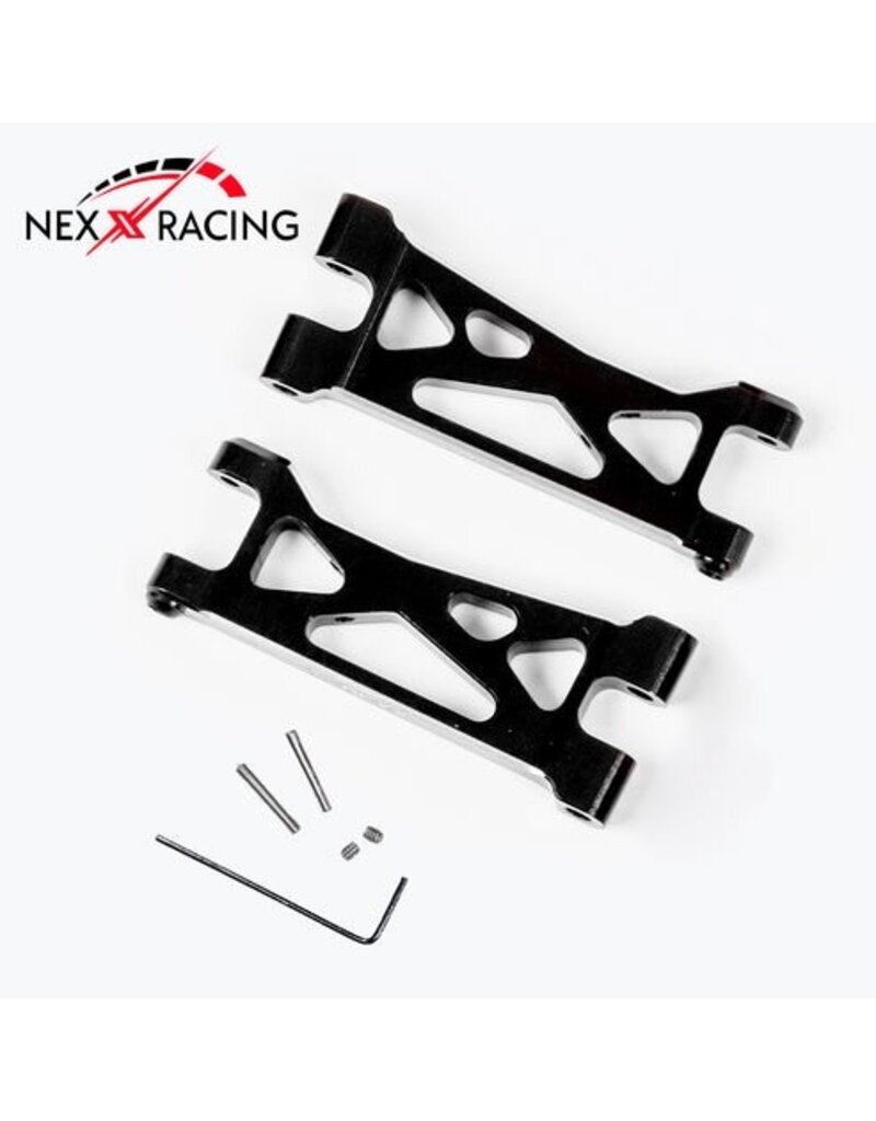 NEXX RACING NX-461-B REAR SUSPENSION ARMS FOR MICRO-B: BLACK