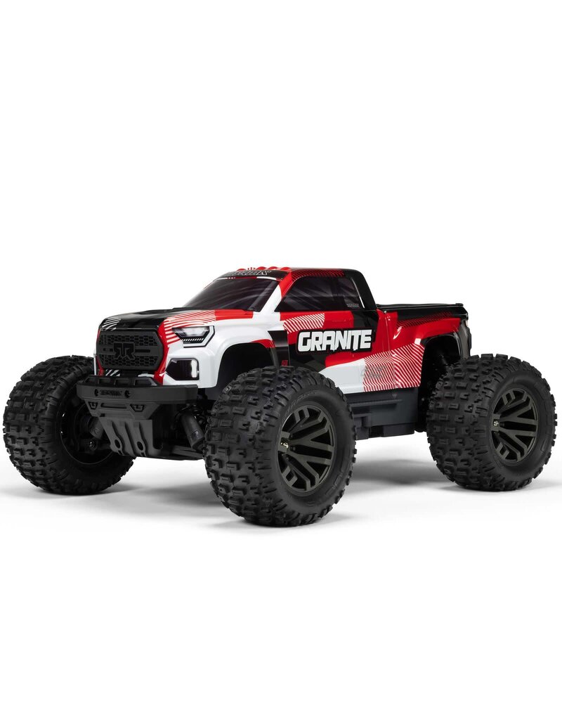 ARRMA ARA4302V4T2 1/10 GRANITE 4X4 223S BLX BRUSHLESS MONSTER TRUCK RTR WITH DSC: RED