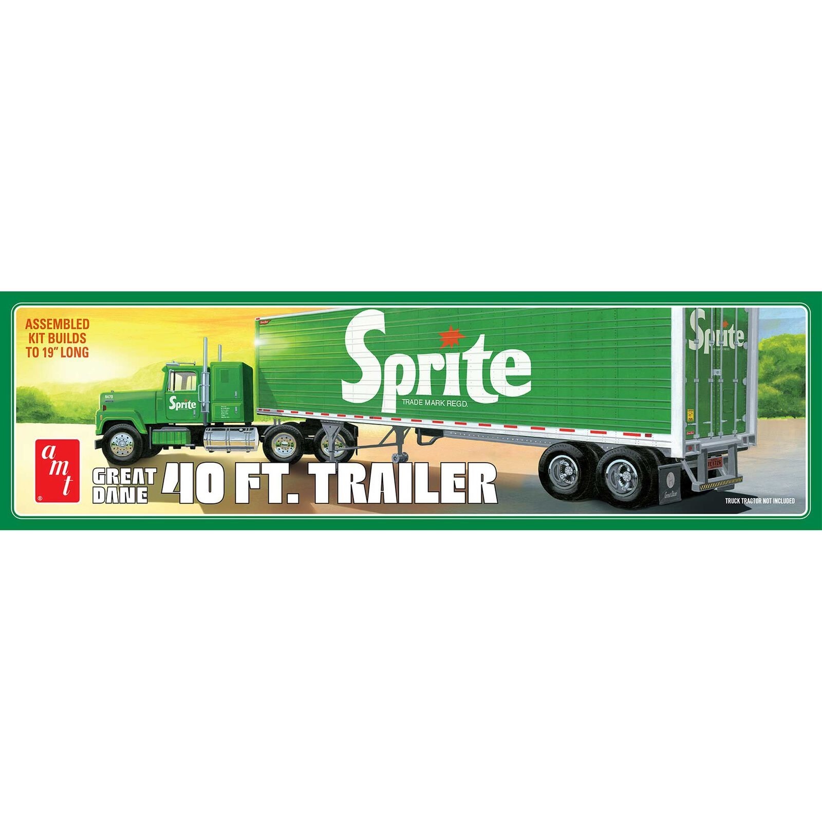AMT1467 1/25 GREAT DANE DRY GOODS TRAILER SPRITE PLASTIC MODEL KIT