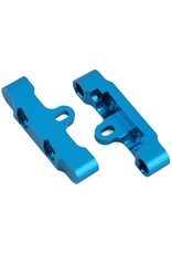 YEAH RACING YEA-TT02-011BU TAMIYA TT-02 ALUMINUM FRONT & REAR LOWER SUSPENSION ARM MOUNTS (BLUE) (2)