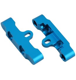 YEAH RACING YEA-TT02-011BU TAMIYA TT-02 ALUMINUM FRONT & REAR LOWER SUSPENSION ARM MOUNTS (BLUE) (2)