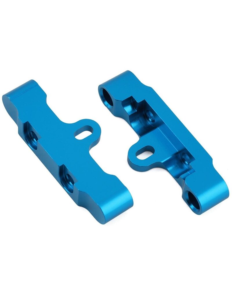 YEAH RACING YEA-TT02-011BU TAMIYA TT-02 ALUMINUM FRONT & REAR LOWER SUSPENSION ARM MOUNTS (BLUE) (2)