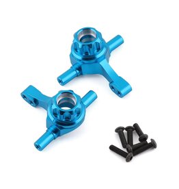 YEAH RACING YEA-TT02-006BU  TAMIYA TT-02 ALUMINUM STEERING KNUCKLE SET (BLUE) (2)