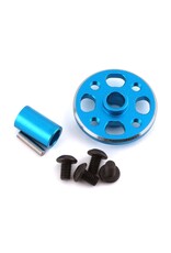 YEAH RACING YEA-TATT-026BU TAMIYA TT-02 ALUMINUM SPUR GEAR MOUNT (BLUE)