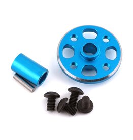 YEAH RACING YEA-TATT-026BU TAMIYA TT-02 ALUMINUM SPUR GEAR MOUNT (BLUE)