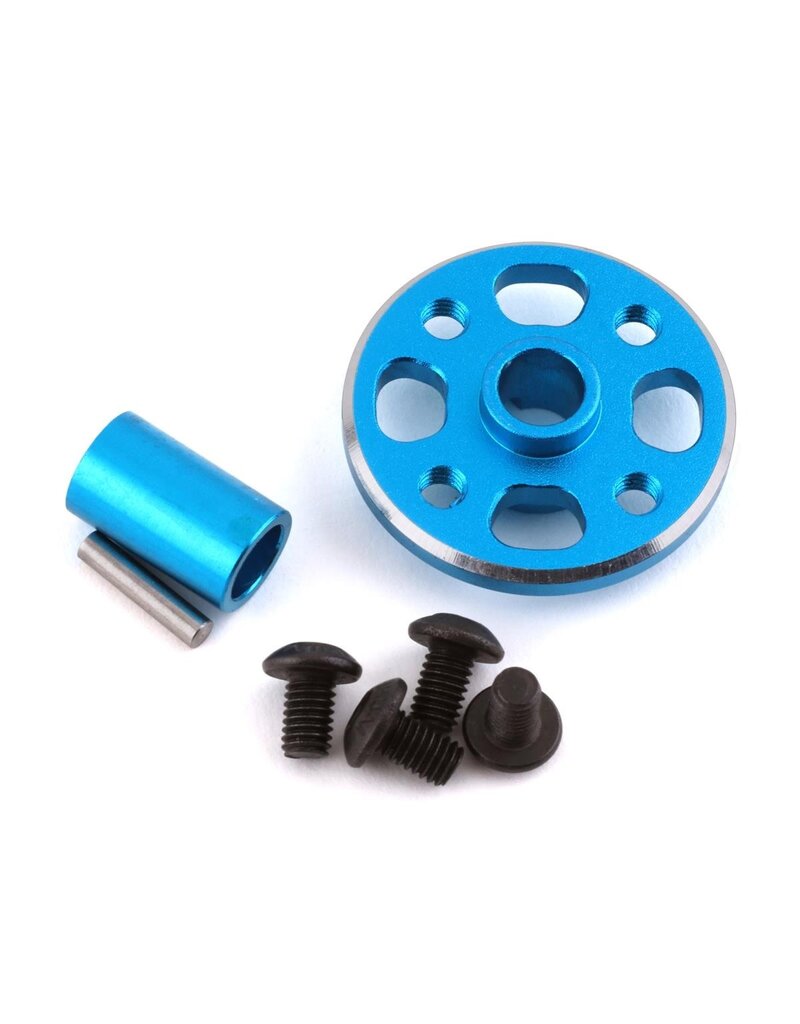 YEAH RACING YEA-TATT-026BU TAMIYA TT-02 ALUMINUM SPUR GEAR MOUNT (BLUE)