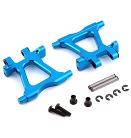 YEAH RACING YEA-TT02-002BU TAMIYA TT-02 ALUMINUM REAR LOWER SUSPENSION ARMS (BLUE) (2)