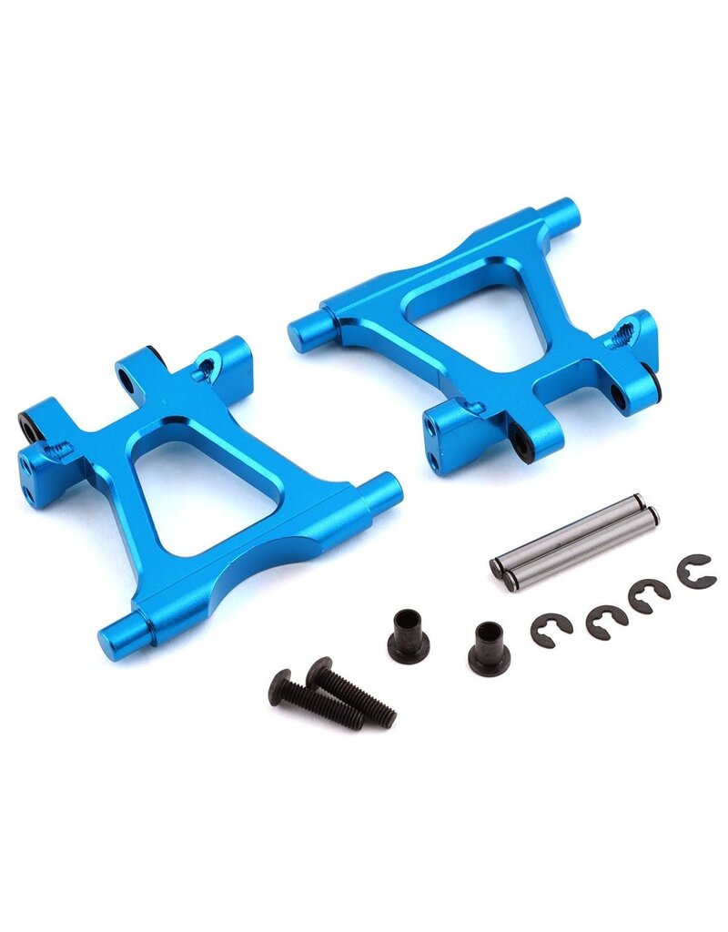 YEAH RACING YEA-TT02-002BU TAMIYA TT-02 ALUMINUM REAR LOWER SUSPENSION ARMS (BLUE) (2)