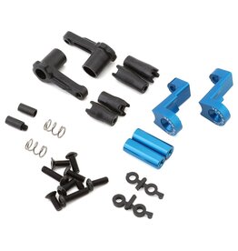 YEAH RACING YEA-TATT-055BU TAMIYA TT-02 ALUMINUM BATTERY HOLDER TABS SET (BLUE)