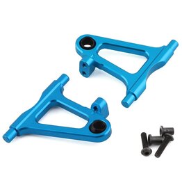 YEAH RACING YEA-TT02-001BU TAMIYA TT-02 ALUMINUM FRONT LOWER SUSPENSION ARMS (BLUE) (2)