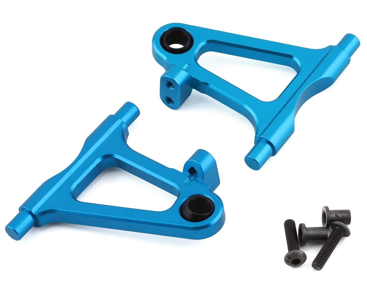YEA-TT02-001BU TAMIYA TT-02 ALUMINUM FRONT LOWER SUSPENSION ARMS (BLUE) (2)