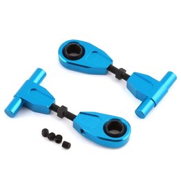 YEAH RACING YEA-TT02-003BU  TAMIYA TT-02 ALUMINUM UPPER FRONT SUSPENSION ARM (BLUE) (2)