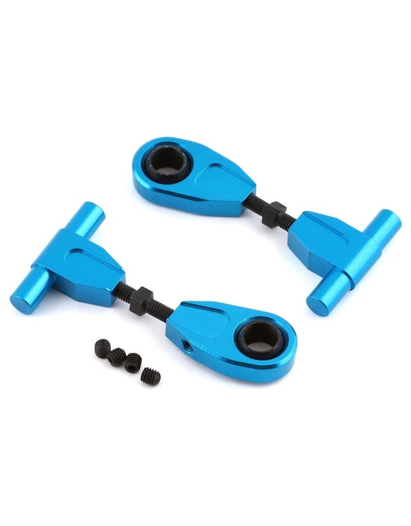YEAH RACING YEA-TT02-003BU  TAMIYA TT-02 ALUMINUM UPPER FRONT SUSPENSION ARM (BLUE) (2)