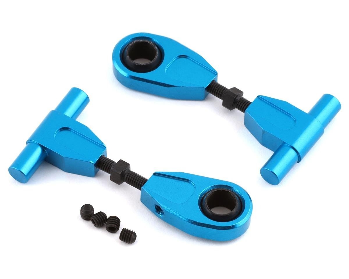 YEA-TT02-003BU TAMIYA TT-02 ALUMINUM UPPER FRONT SUSPENSION ARM (BLUE) (2)