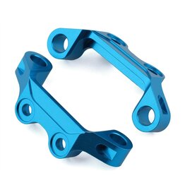 YEAH RACING YEA-TT02-010BU TT-02 ALUMINUM UPPER SUSPENSION ARM MOUNTS (BLUE) (2)