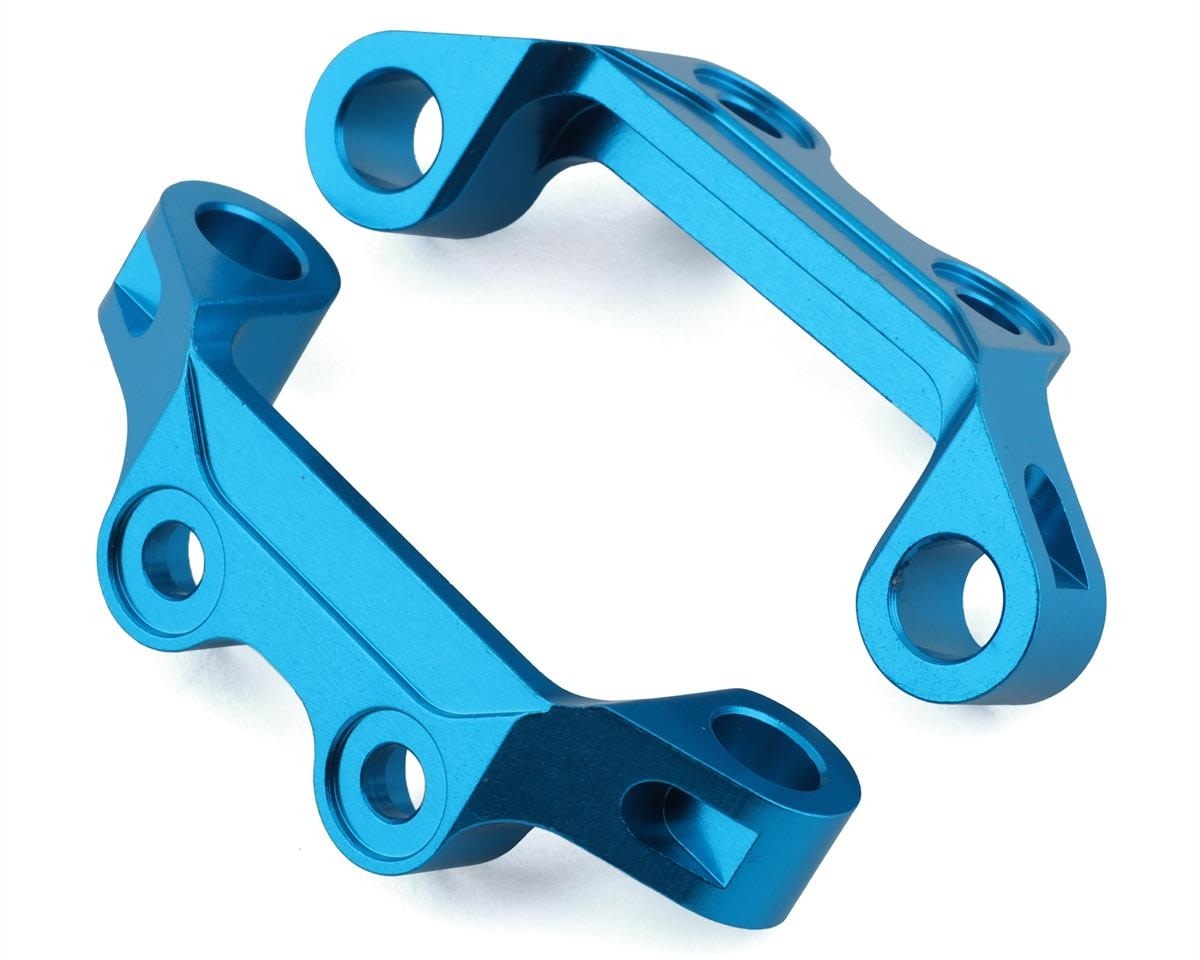 YEA-TT02-010BU TT-02 ALUMINUM UPPER SUSPENSION ARM MOUNTS (BLUE) (2)