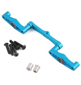 YEAH RACING YEA-TT02-042BU TAMIYA TT-02/TT-02B ALUMINUM STEERING RACK (BLUE)