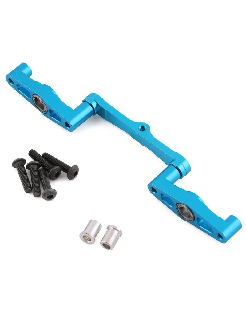 YEAH RACING YEA-TT02-042BU TAMIYA TT-02/TT-02B ALUMINUM STEERING RACK (BLUE)