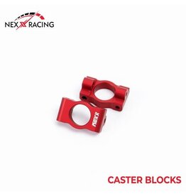 SILVER HORSE NX-462-R ALUMINUM CASTER BLOCK MICRO-B: RED