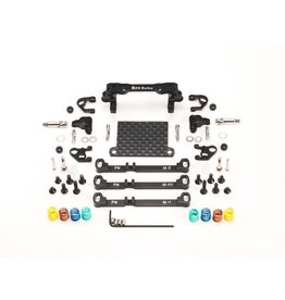PN RACING KEN PNMR3080K MINI-Z V4 MR03/PN2.5W DOUBLE A ARM FRONT SUSPENSION BLACK