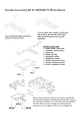 PN RACING PN MR3322 GIMBALS CONVERSION KIT FOR MR3300 V5 MOTOR MOUNT: ORANGE
