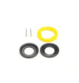 PN RACING PN MR2055PC53 ENCLOSED COVER KIT SPUR GEAR 64P 53T FOR GEAR DIFFERENTIAL: YELLOW