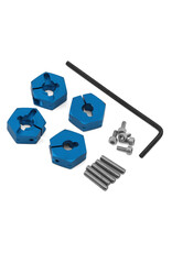 TAMIYA TAM53823 5MM ALUMINUM CLAMPING WHEEL HEX (BLUE) (4)