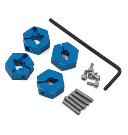 TAMIYA TAM53823 5MM ALUMINUM CLAMPING WHEEL HEX (BLUE) (4)