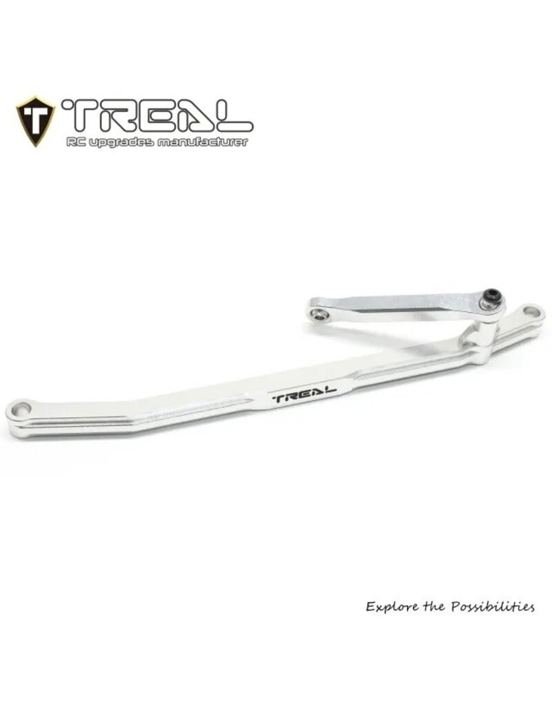 TREAL TRLX00430JH8Z  LOSI MINI LMT ALUMINUM STEERING LINKS (SILVER)