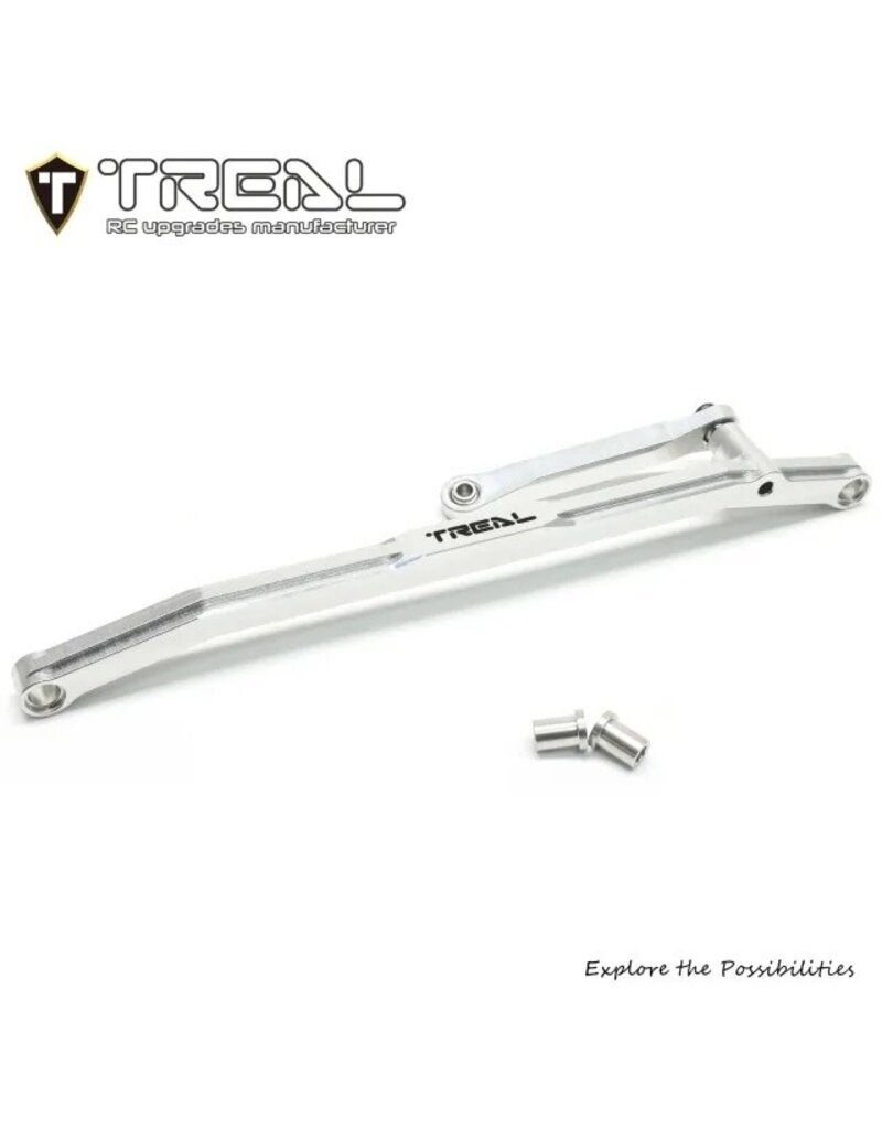TREAL TRLX00430JH8Z  LOSI MINI LMT ALUMINUM STEERING LINKS (SILVER)