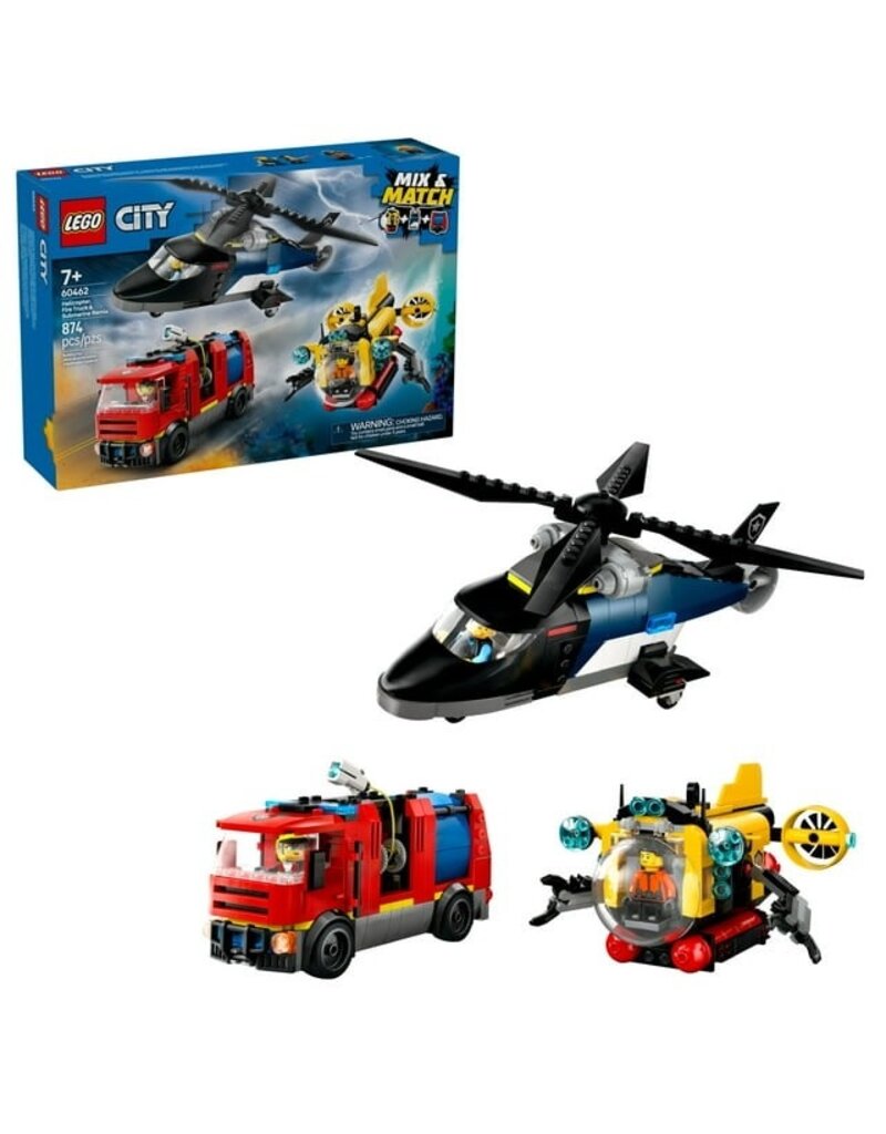 LEGO LEGO 60462 CITY HELICOPTER, FIRE TRUCK & SUBMARINE REMIX