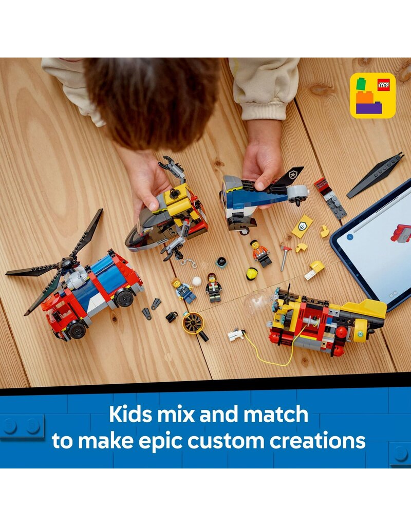 LEGO LEGO 60462 CITY HELICOPTER, FIRE TRUCK & SUBMARINE REMIX